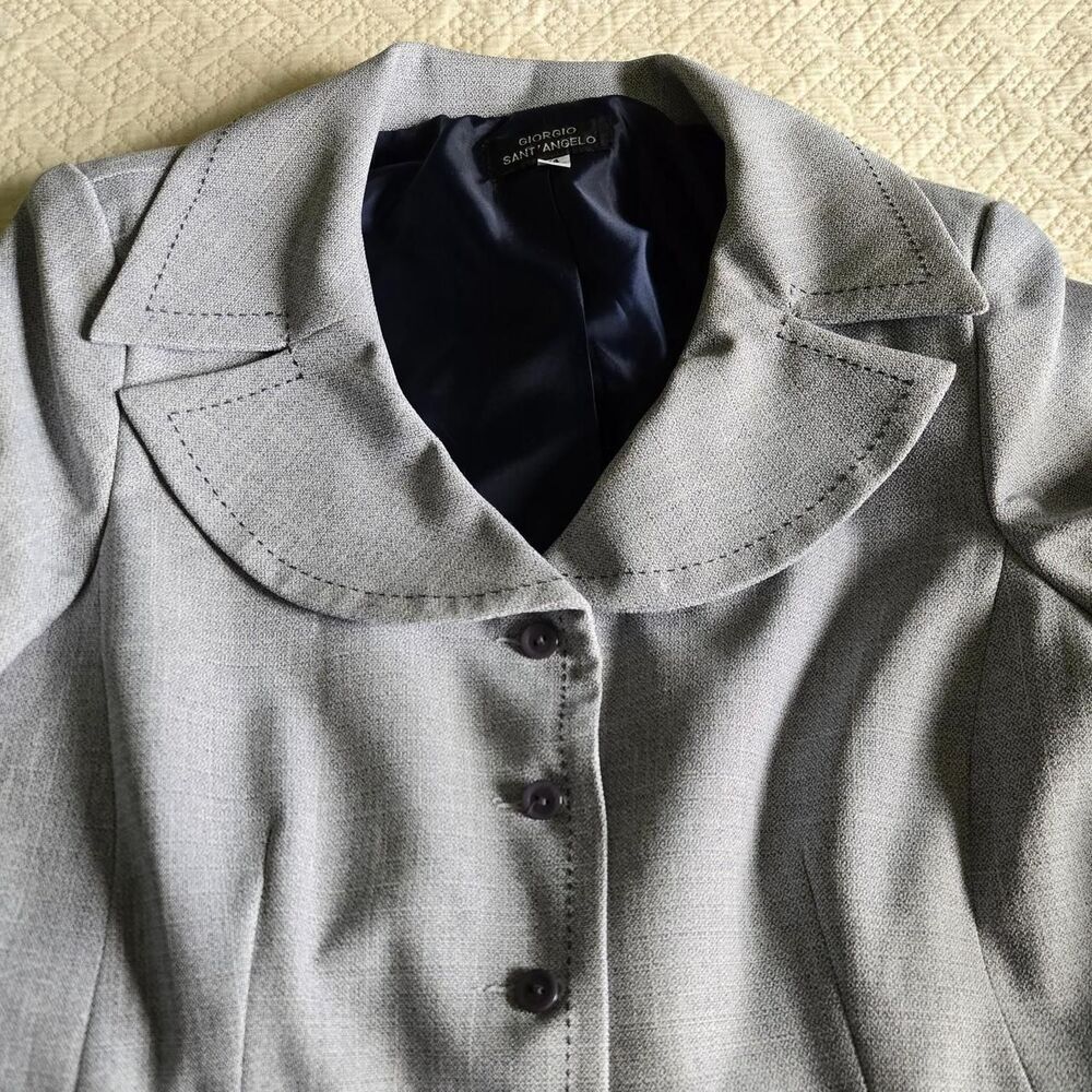 Giorgio Sant Angelo Women's Grey and Blue Jacket